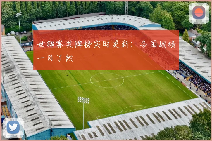 世锦赛奖牌榜实时更新:各国战绩一目了然